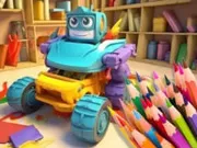 Coloring Book: Transforming Car Robot